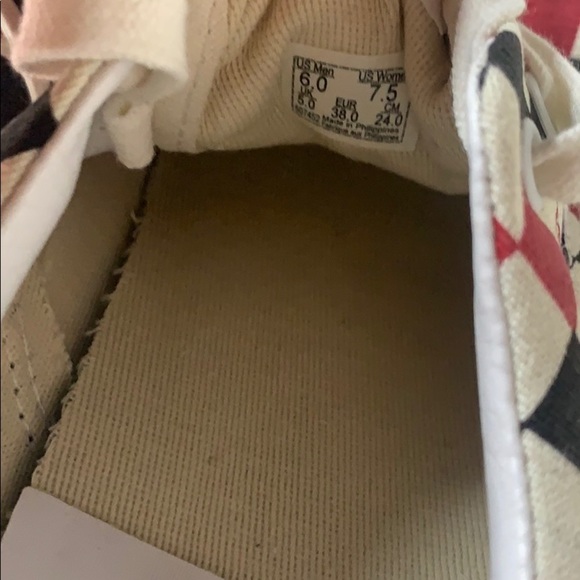 ♥️PRE-LOVED♥️1980's Vintage Checkered Vans - Picture 4 of 4